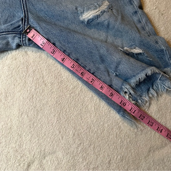 free people One Teaspoon cut off trucker shorts size 28 - Picture 13 of 14